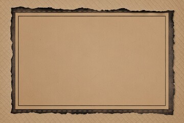 Fototapeta premium Unique Kraft Torn Top Right Corner Background with Textured Paper Design and Distinctive Border Element