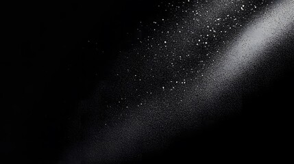 Dark black and white grainy background with noise texture, creating a grunge gradient effect, ideal for abstract designs, banners, posters, headers, and covers, featuring a bold and moody aesthetic