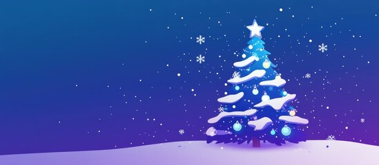 Elegant White Christmas Tree With Snowflakes And Led Baubles Decorations