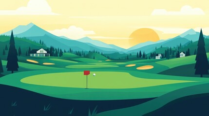 Scenic Golf Course And Ideal Retirement Community For Relaxation And Recreation