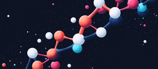 Pharmaceutical Image Molecular Structure On Background