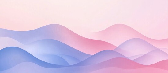 Fototapeta premium Delicate Pink And Blue Wavy Pastel Background Wallpaper