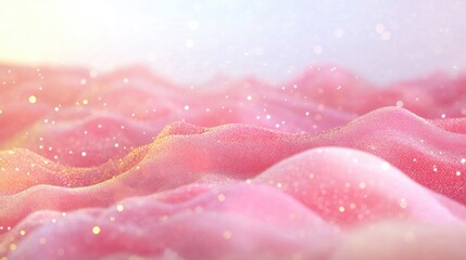Soft pink silk waves shimmer with sparkles, creating an enchanting and ethereal backdrop perfect for various creative projects