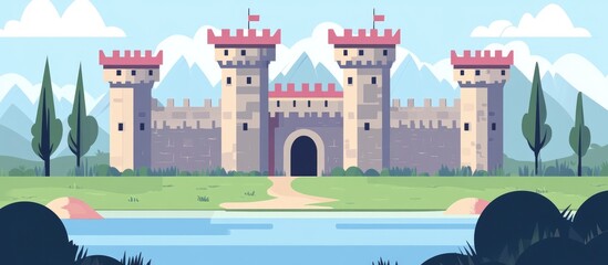 Photo Of A Classic Medieval Castle From The Middle Ages