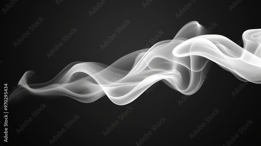 Poster abstract white smoke overlay background abstract steam fog effect on black background possibilities 