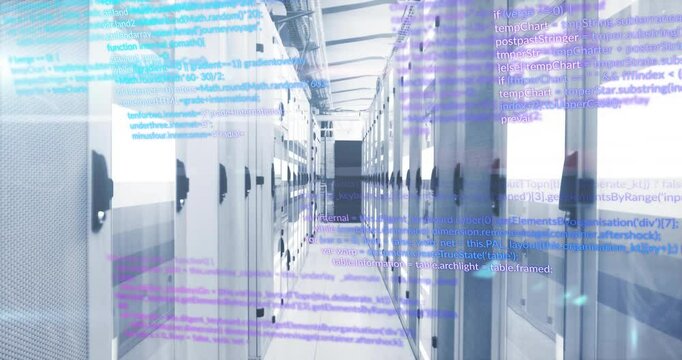 Animation of digital data processing over computer servers