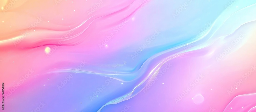Poster abstract 3d holographic iridescent gradient backdrop texture