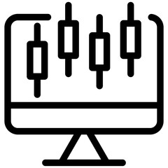 Monitor icon vector symbol illustration