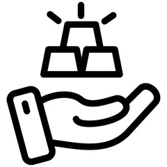 Earning icon vector symbol illustration