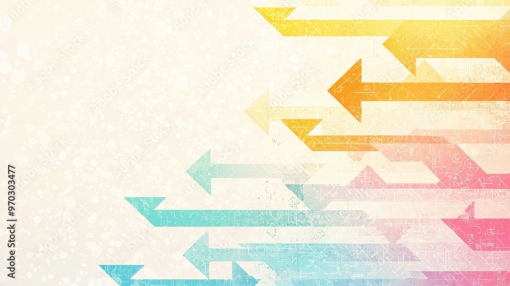 Poster abstract background with arrows and texture