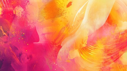 Vibrant summer inspired abstract artwork for website headers and banners