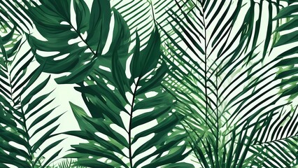 green leaf tropical forest background