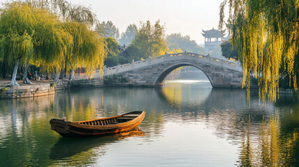 Obraz premium bridge over the lake