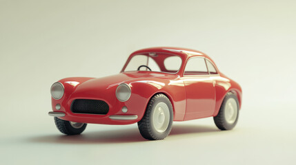 Obraz premium Red Classic Car Toy.