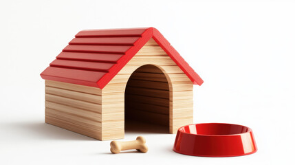 Dog House and Bowl.