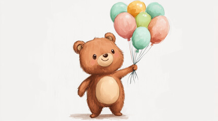 Bear with Balloons.