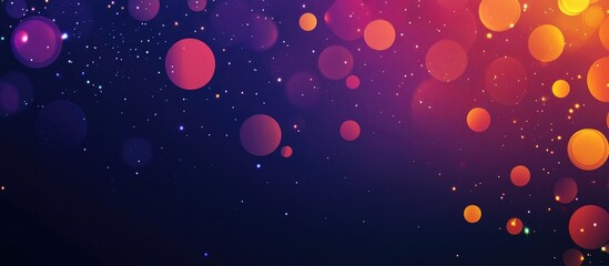 Abstract Multicolored Background With Blur And Sparkle Effect Banner Size