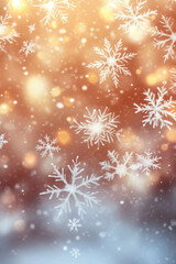 Christmas abstract background with snowflake