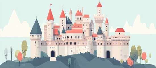 Photo Of A Classic Medieval Castle From The Middle Ages