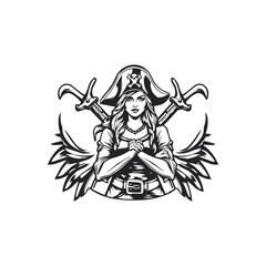 line art concept black and white color hand drawn vector illustration editable logo. line art concept black and white color hand drawn vector illustration editable logo