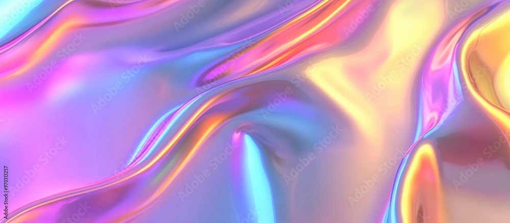 Poster seamless holographic effect background digital iridescent glare dark mirror textured surface optical