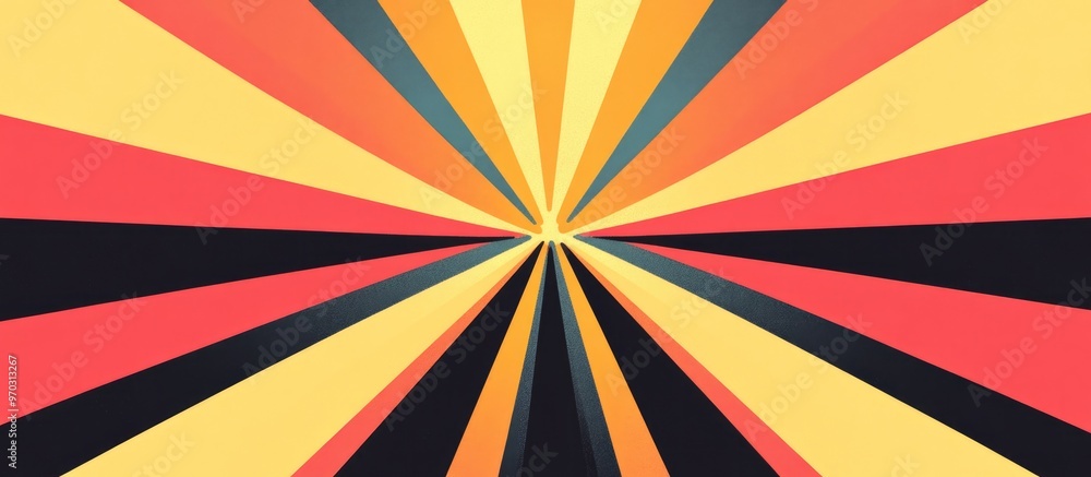 Aufkleber abstract multicolored background featuring stripes and rays