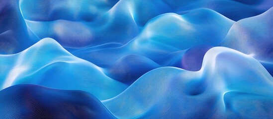 Obraz premium 2d background featuring abstract blue waves and lines