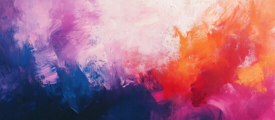 Fototapeta premium Abstract oil painting with vibrant colors Impressionist style abstraction Modern surrealist artwork ideal for wall decor Hand drawn textured design