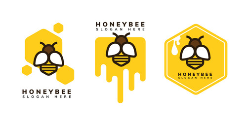 honey bee logo design