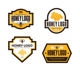 honey bee logo design