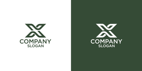 letter x abstract monogram logo vector design