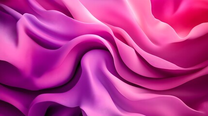 Obraz premium Elegant swirling floral patterns in pink and lavender, gently curving petals and leaves, fluid and organic shapes, Art Deco style, high resolution.
