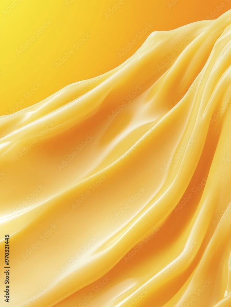 Poster minimalist melted cheese flow elastic lines and soft patches of liquid gold