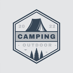 Modern Camping Outdoor Logo Design