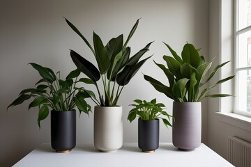 Beautiful Minimalist Houseplants Displayed in a Stylish Vase