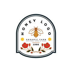 honey bee logo design