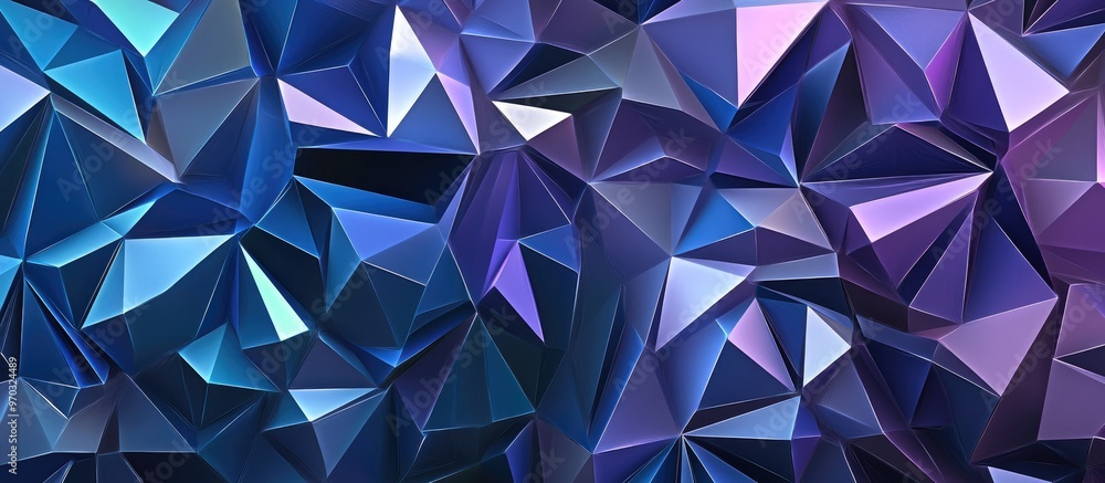 Poster abstract low poly triangle pattern backdrop