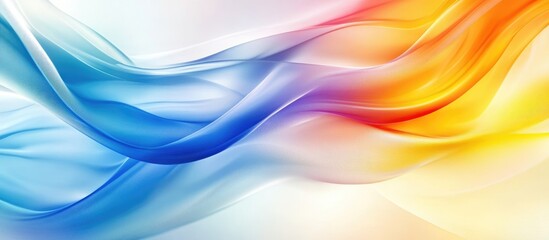 Fototapeta premium Abstract colorful smooth lines background suitable for business brochures and templates Ideal for window design and promotional materials