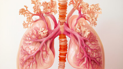 Human Lungs Anatomy.
