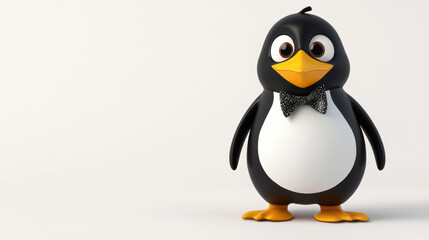 Fototapeta premium Penguin in Bowtie.