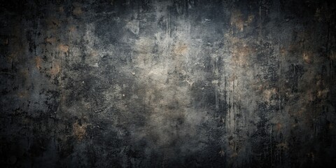 Obraz premium Dark Grunge Wall Texture with Rough and Distressed Surface 