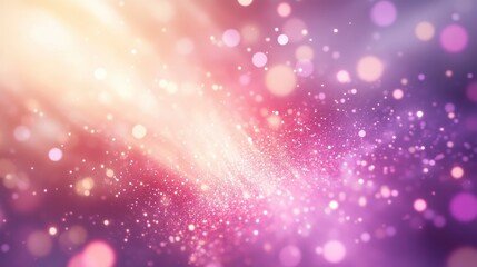 Obraz premium Abstract Pink and Gold Glitter Background with Bokeh Lights.