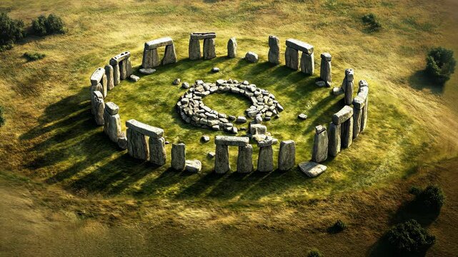 Exploring the historical significance of Stonehenge in England's Wiltshire countryside during a sunny afternoon