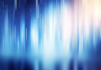 ぼやけた背景の抽象的な白と青の縦線