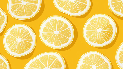 Fototapeta premium Lemon Pattern.