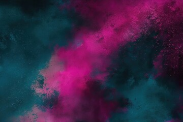 Indigo Teal Magenta Vintage Aesthetic Rugged Abstract Backdrop with Gritty Texture and Vibrant Shine