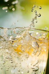 Chaotic Burst of Refreshing Western Australian Sparkling Water Explosion