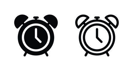 Fototapeta premium alarm clock icon vector for web site