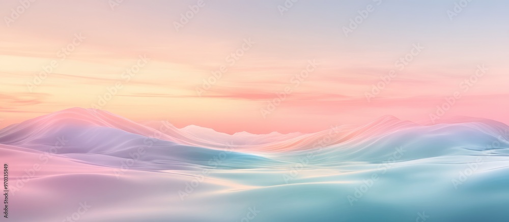 Poster background image with a soft gradient blend of colors creating a serene and calming atmosphere ideal