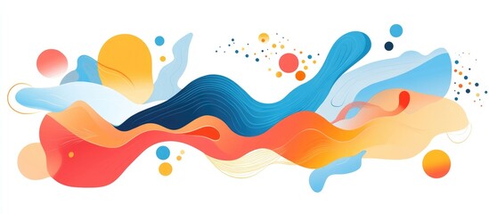 Abstract Frame Illustration with a Whimsical Design